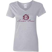 Load image into Gallery viewer, 12 FIRES Ladies' 5.3 oz. V-Neck T-Shirt