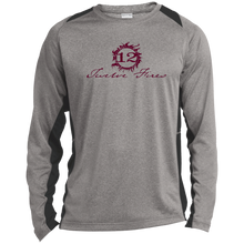 Load image into Gallery viewer, ST361LS Long Sleeve Heather Colorblock Performance Tee