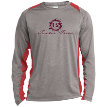 Load image into Gallery viewer, ST361LS Long Sleeve Heather Colorblock Performance Tee