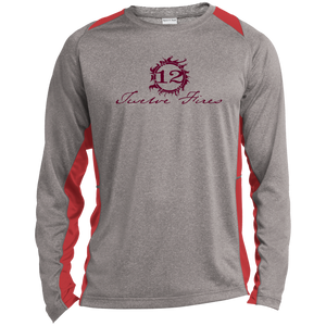 ST361LS Long Sleeve Heather Colorblock Performance Tee