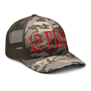 Camouflage trucker hat