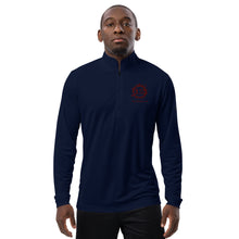 Load image into Gallery viewer, Quarter zip pullover (Maroon Logo)