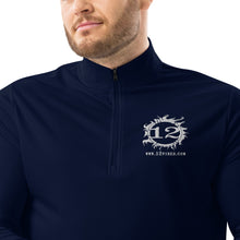 Load image into Gallery viewer, 12 FIRES Quarter Zip Pullover (White Logo)
