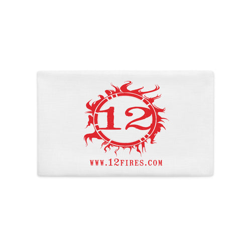 12 FIRES Premium Pillow Case (Red Logo)