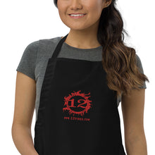Load image into Gallery viewer, 12 FIRES Embroidered Apron (Red Logo)