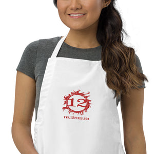 12 FIRES Embroidered Apron (Red Logo)