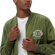 Load image into Gallery viewer, 12 FIRES Premium Bomber Jacket (White Logo)