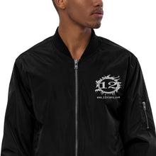 Load image into Gallery viewer, 12 FIRES Premium Bomber Jacket (White Logo)