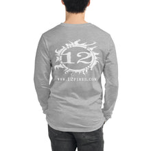 Load image into Gallery viewer, 12 FIRES Unisex Long Sleeve Tee (White Logo - Loose Fit)