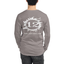 Load image into Gallery viewer, 12 FIRES Unisex Long Sleeve Tee (White Logo - Loose Fit)