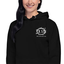 Load image into Gallery viewer, 12 FIRES Unisex Lightweight Hoodie (White Logo)