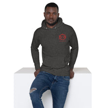 Load image into Gallery viewer, Unisex Lightweight Hoodie (Red Logo)