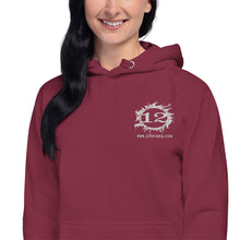 Load image into Gallery viewer, 12 FIRES Unisex Lightweight Hoodie (White Logo)