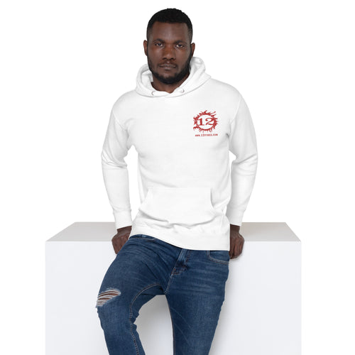 12 FIRES Unisex Lightweight Hoodie (Red Logo)