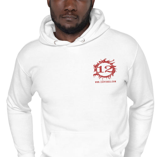 Unisex Lightweight Hoodie (Red Logo)