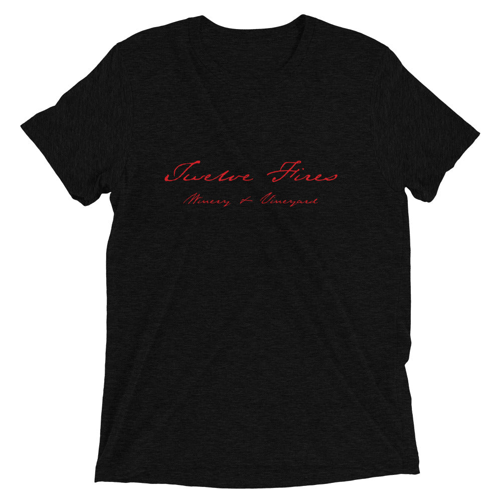 12 FIRES Tri Blend T-shirt (Red Logo)